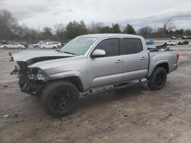 5TFAX5GN8KX148745 - 2019 TOYOTA TACOMA DOUBLE CAB SILVER photo 1