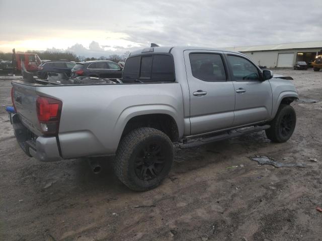 5TFAX5GN8KX148745 - 2019 TOYOTA TACOMA DOUBLE CAB SILVER photo 3