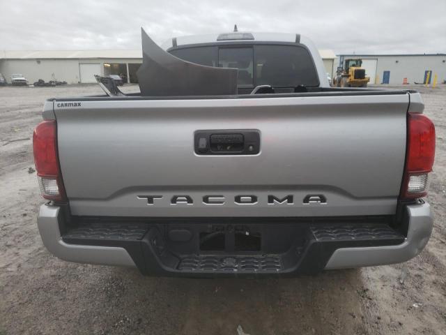 5TFAX5GN8KX148745 - 2019 TOYOTA TACOMA DOUBLE CAB SILVER photo 6