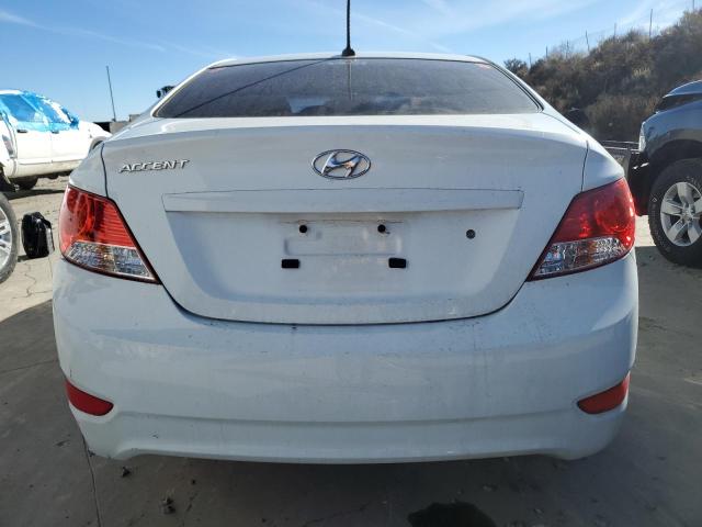 KMHCU4AEXEU775260 - 2014 HYUNDAI ACCENT GLS WHITE photo 6