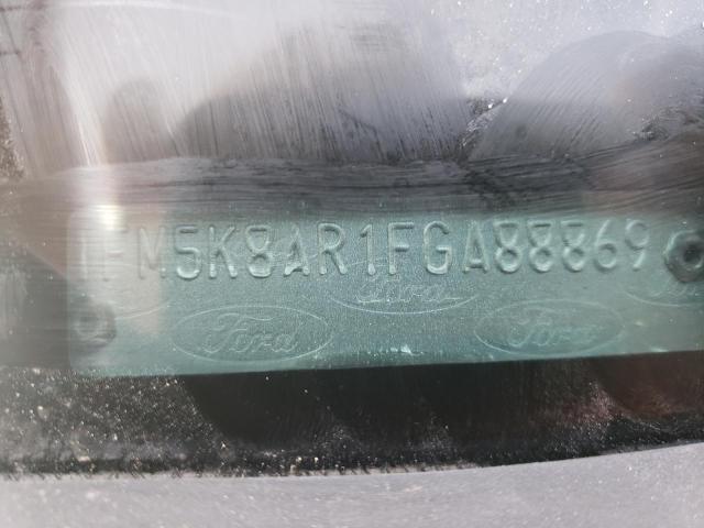 1FM5K8AR1FGA88869 - 2015 FORD EXPLORER POLICE INTERCEPTOR WHITE photo 10