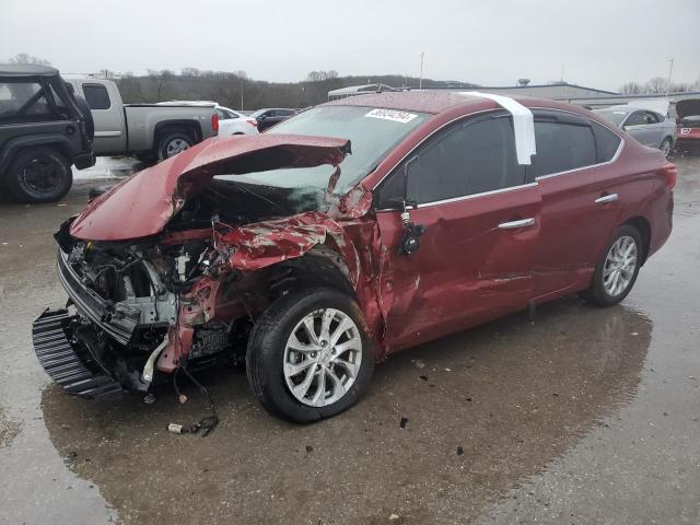 3N1AB7AP3KY374049 - 2019 NISSAN SENTRA S RED photo 1