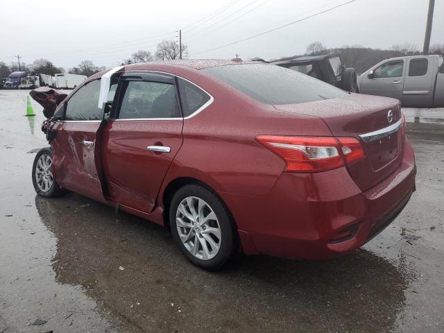 3N1AB7AP3KY374049 - 2019 NISSAN SENTRA S RED photo 2