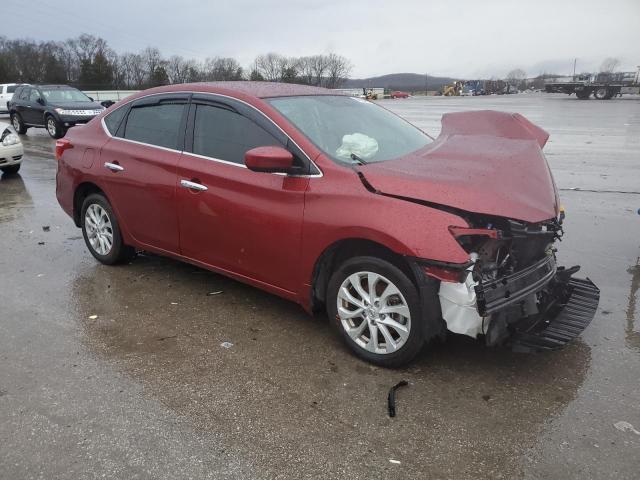 3N1AB7AP3KY374049 - 2019 NISSAN SENTRA S RED photo 4