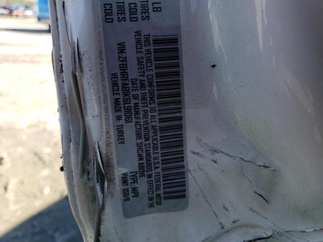 ZFBHRFAB1K6L91061 - 2019 RAM PROMASTER WHITE photo 14