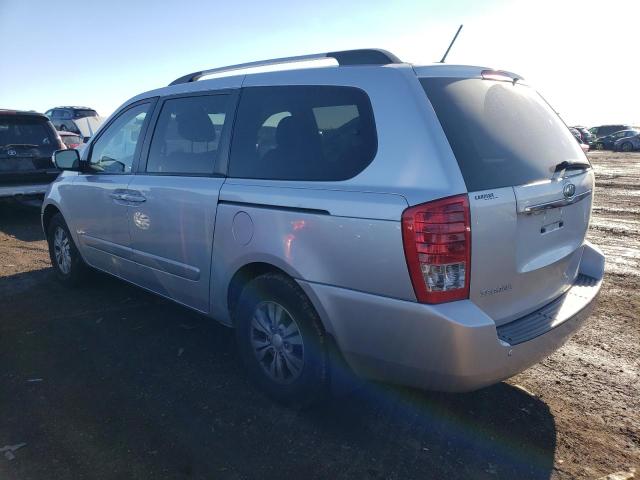 KNDMG4C78C6502642 - 2012 KIA SEDONA LX SILVER photo 2