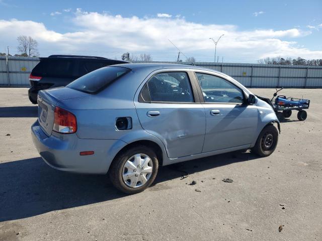 KL1TD56686B567958 - 2006 CHEVROLET AVEO BASE BLUE photo 3