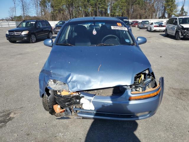 KL1TD56686B567958 - 2006 CHEVROLET AVEO BASE BLUE photo 5