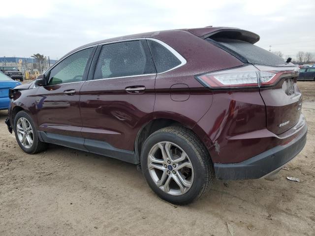 2FMPK4K82JBB24964 - 2018 FORD EDGE TITANIUM MAROON photo 2