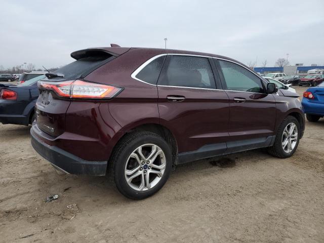 2FMPK4K82JBB24964 - 2018 FORD EDGE TITANIUM MAROON photo 3