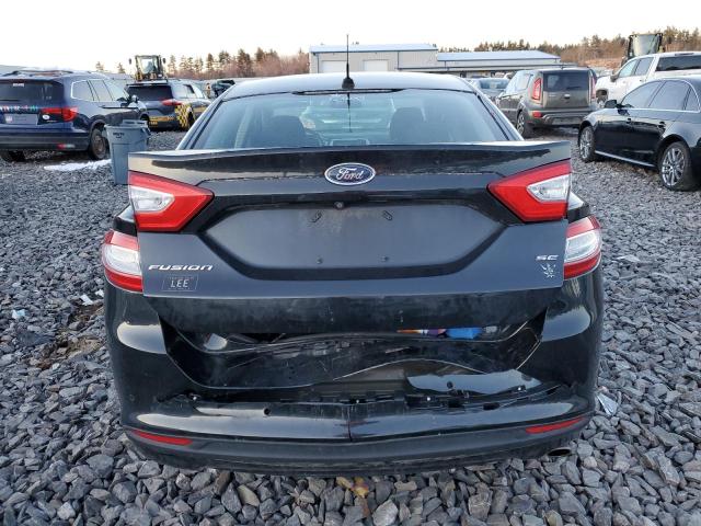 1FA6P0H77F5109063 - 2015 FORD FUSION SE BLACK photo 6