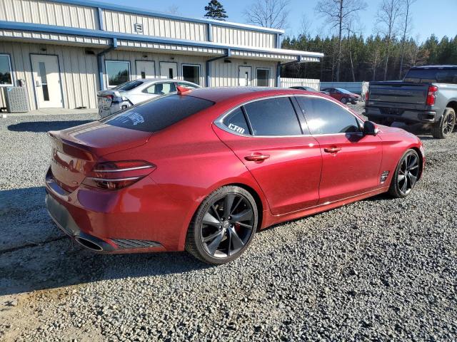 KMTG54TE2PU105173 - 2023 GENESIS G70 BASE RED photo 3