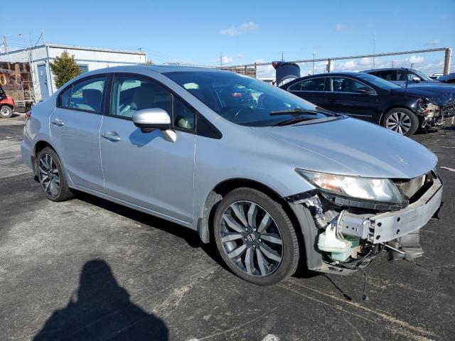 2HGFB2F91FH551405 - 2015 HONDA CIVIC EXL SILVER photo 4