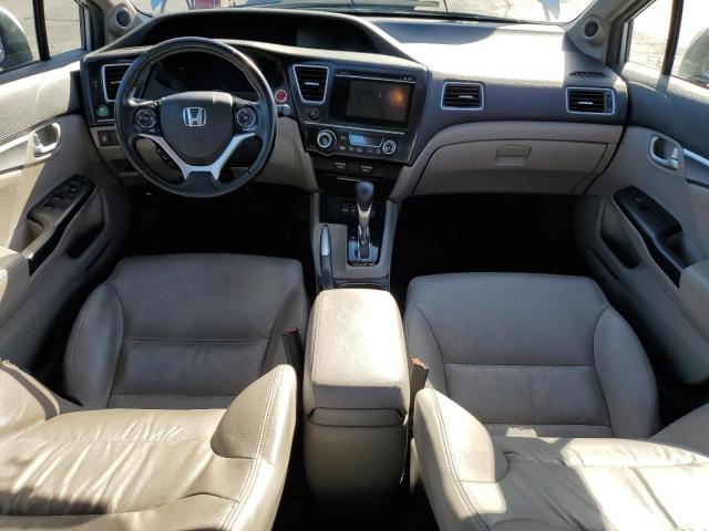 2HGFB2F91FH551405 - 2015 HONDA CIVIC EXL ვერცხლისფერი ფოტო 8
