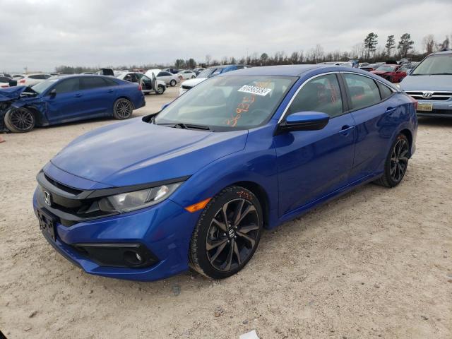 2HGFC2F86MH535590 - 2021 HONDA CIVIC SPORT Blau Foto 1