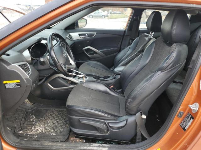 KMHTC6AD5FU231997 - 2015 HYUNDAI VELOSTER ORANGE photo 7