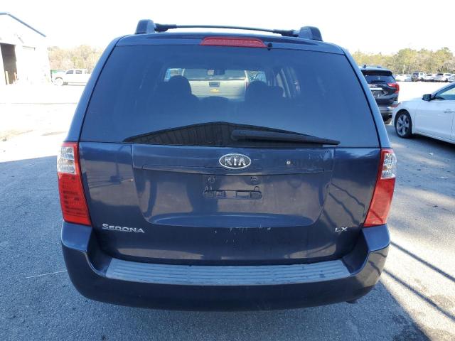 KNDMB233666093027 - 2006 KIA SEDONA EX BLUE photo 6