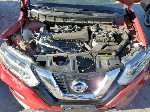 5N1AT2MVXHC800503 - 2017 NISSAN ROGUE SV RED photo 11