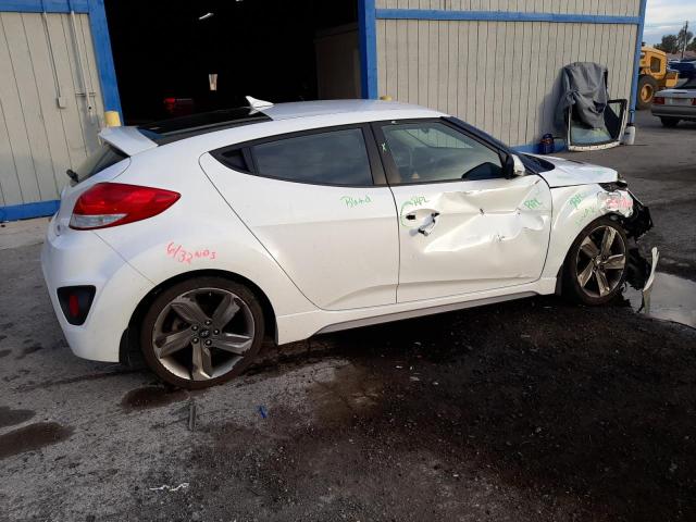 KMHTC6AE7FU239009 - 2015 HYUNDAI VELOSTER TURBO WHITE photo 3