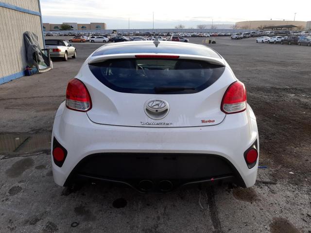 KMHTC6AE7FU239009 - 2015 HYUNDAI VELOSTER TURBO WHITE photo 6