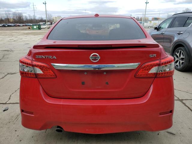 3N1AB7AP4FY275889 - 2015 NISSAN SENTRA S RED photo 6