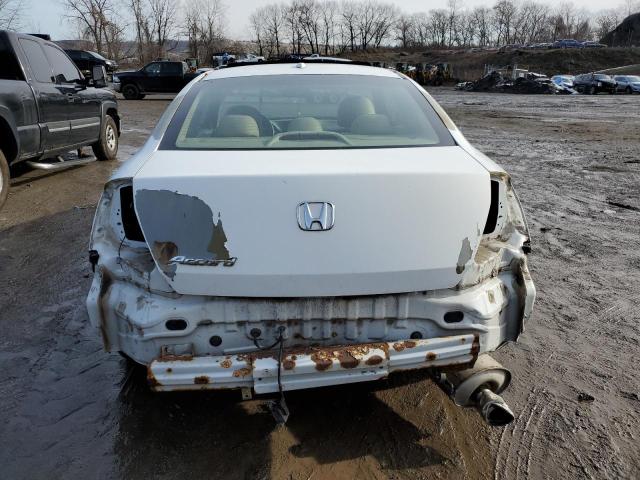 1HGCS1B80BA001955 - 2011 HONDA ACCORD EXL WHITE photo 6