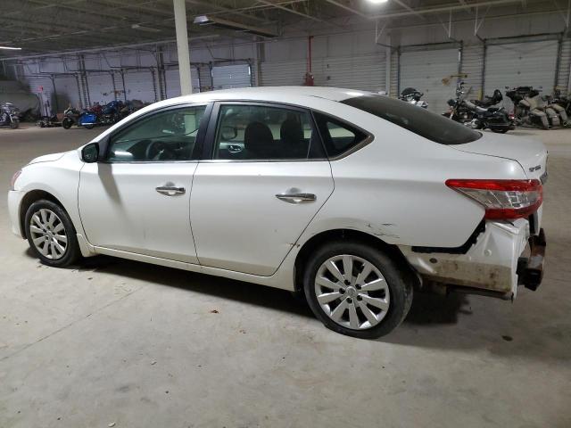 3N1AB7AP8DL621677 - 2013 NISSAN SENTRA S WHITE photo 2