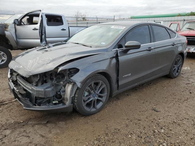 3FA6P0LU4JR267413 - 2018 FORD FUSION SE HYBRID CHARCOAL photo 1