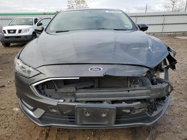 3FA6P0LU4JR267413 - 2018 FORD FUSION SE HYBRID CHARCOAL photo 5