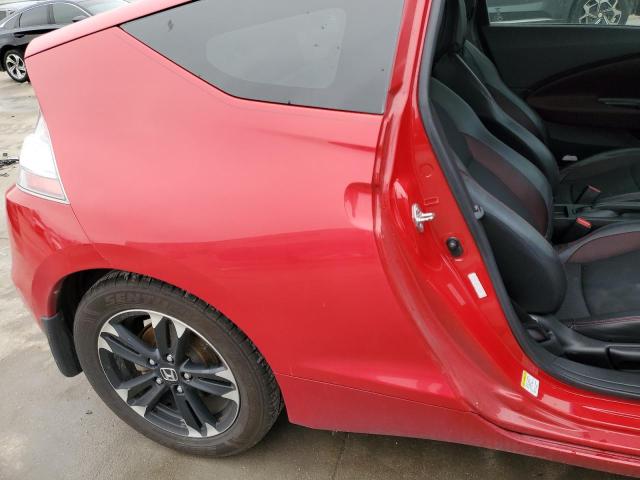 JHMZF1D64ES002113 - 2014 HONDA CR-Z EX RED photo 10