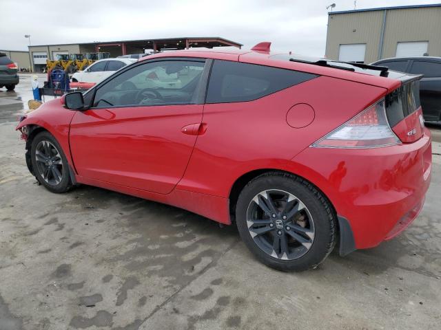 JHMZF1D64ES002113 - 2014 HONDA CR-Z EX RED photo 2