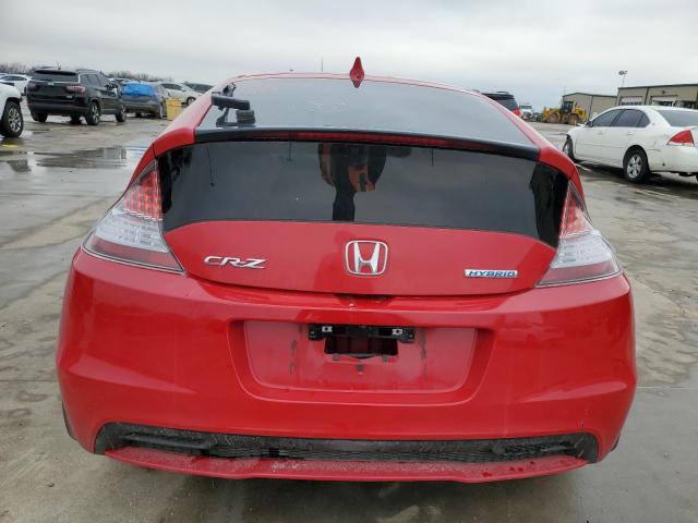 JHMZF1D64ES002113 - 2014 HONDA CR-Z EX RED photo 6