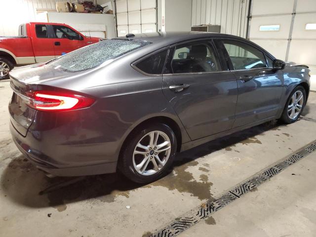 3FA6P0H77JR191107 - 2018 FORD FUSION SE CHARCOAL photo 3