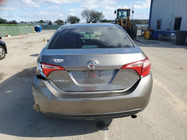 5YFBURHE6KP856820 - 2019 TOYOTA COROLLA L GRAY photo 6