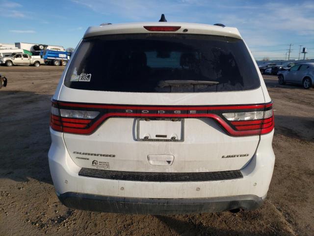 1C4RDJDG6EC375020 - 2014 DODGE DURANGO LIMITED WHITE photo 6