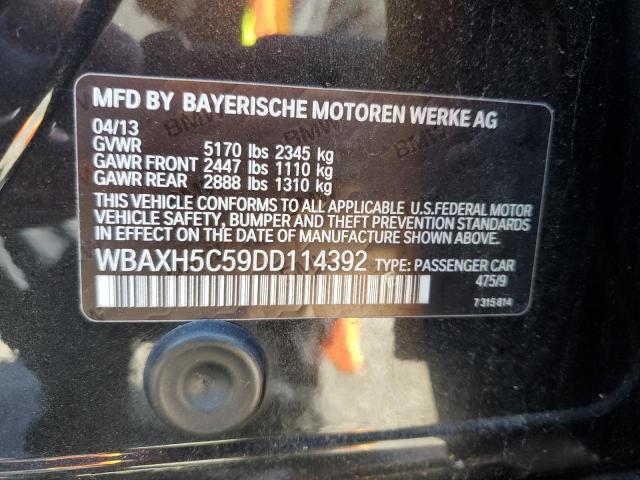 WBAXH5C59DD114392 - 2013 BMW 528 XI BLACK photo 12