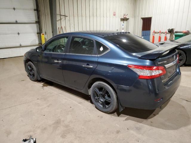 3N1AB7AP2DL762132 - 2013 NISSAN SENTRA S BLUE photo 2