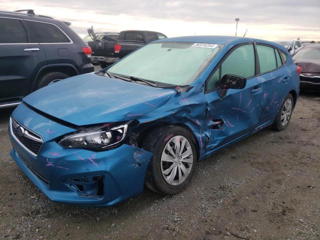 4S3GTAA66K3718782 - 2019 SUBARU IMPREZA BLUE photo 1