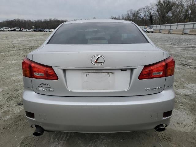 JTHBK262865016240 - 2006 LEXUS IS 250 SILVER photo 6