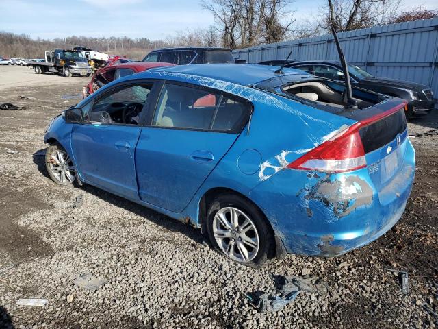 JHMZE2H74AS012047 - 2010 HONDA INSIGHT EX BLUE photo 2