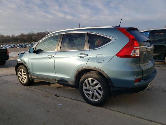 2HKRM4H77GH617896 - 2016 HONDA CR-V EXL TURQUOISE photo 2