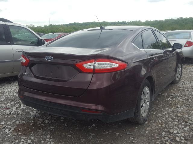 3FA6P0G79DR125311 - 2013 FORD FUSION S  photo 4