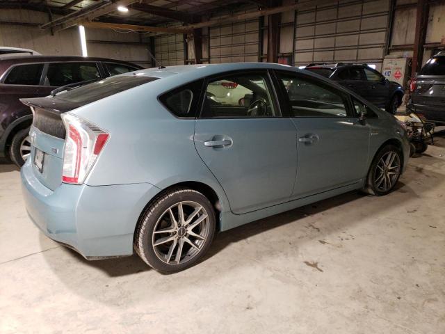 JTDKN3DU7C1530599 - 2012 TOYOTA PRIUS TURQUOISE photo 3