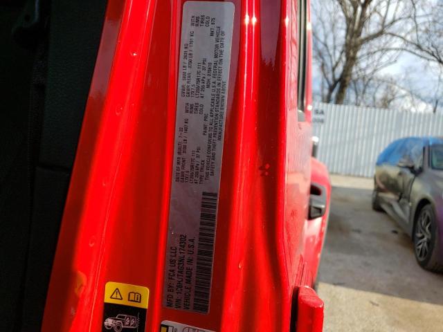 1C6HJTAG3NL174302 - 2022 JEEP GLADIATOR SPORT RED photo 13