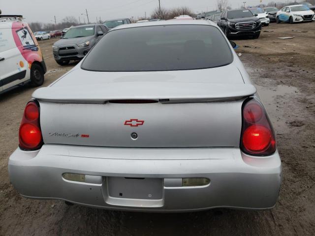 2G1WX12KX39310492 - 2003 CHEVROLET MONTE CARL SS ვერცხლისფერი ფოტო 6