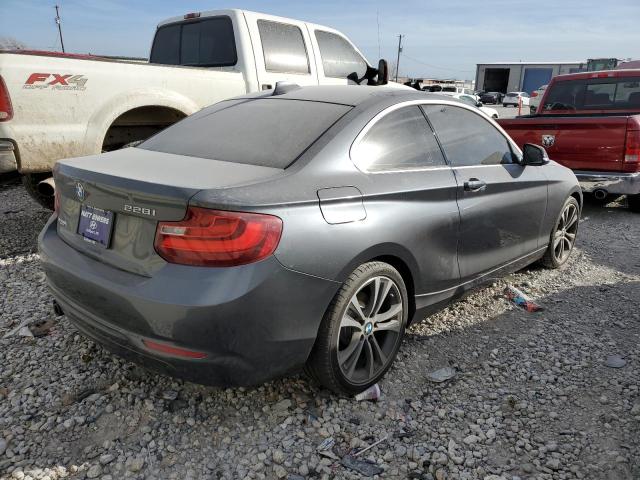 WBA1F5C55EV256374 - 2014 BMW 228 I GRAY photo 3