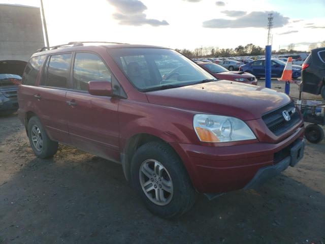 5FNYF18595B009506 - 2005 HONDA PILOT EXL RED photo 4