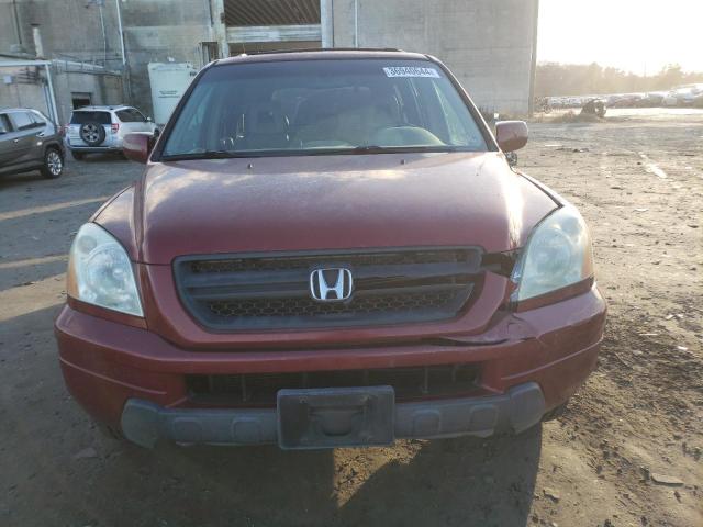 5FNYF18595B009506 - 2005 HONDA PILOT EXL RED photo 5