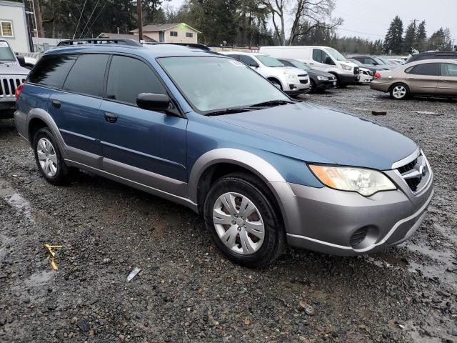 4S4BP60C997340376 - 2009 SUBARU OUTBACK BLUE photo 4