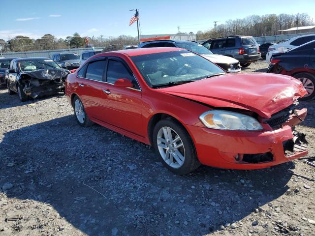 2G1WC5E38D1226811 - 2013 CHEVROLET IMPALA LTZ RED photo 4